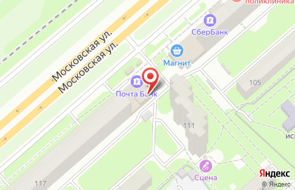 Магазин автотоваров Автолайф на Московской улице на карте