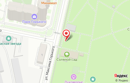 Парк культуры и отдыха в Череповце на карте