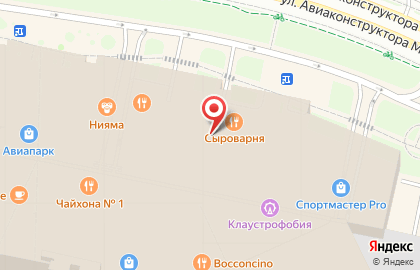 Ресторан tgi Fridays в ТЦ Авиапарк на карте