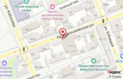 Ритуальное агентство на Краснознамённой улице на карте