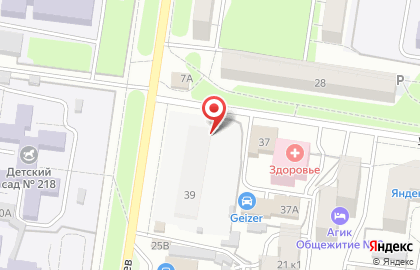 Автостоянка в Барнауле на карте