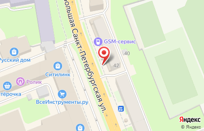Кафе быстрого питания Три желания на Большой Санкт-Петербургской улице на карте