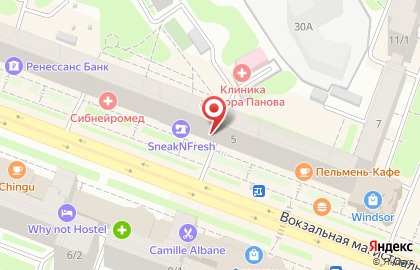 Сибирский филиал Банкомат, Промсвязьбанк на улице Вокзальной магистрали на карте