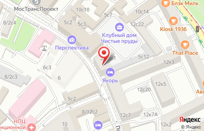 Рекламно-производственная компания Бакарди.ру в Потаповском переулке на карте
