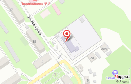 Средняя общеобразовательная школа №3 с дошкольным отделением на улице Мичурина на карте