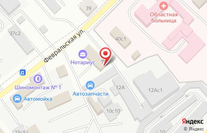 Магазин строительных материалов PlitkaDecor на Февральской улице на карте