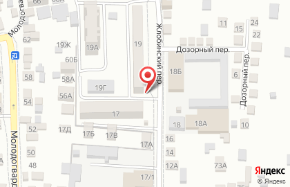 Магазин разливного пива в Жлобинском переулке на карте