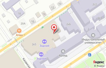 Академия Тхэквондо WTF на улице Луначарского на карте