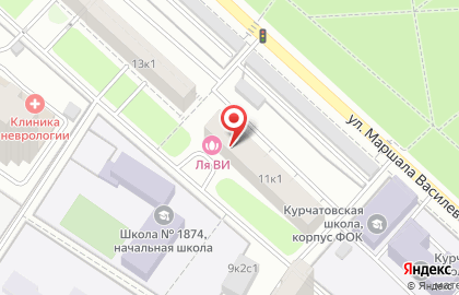 Косметический салон Epil-Kabinet на улице Маршала Василевского на карте