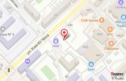 АЗС НК Альянс на улице Ким Ю Чена на карте