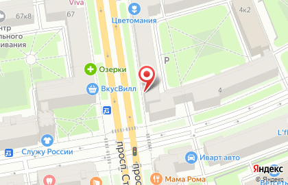 Грузинская пекарня Тандыр на проспекте Стачек на карте