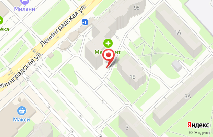 Мерлин на улице Ленинградской на карте