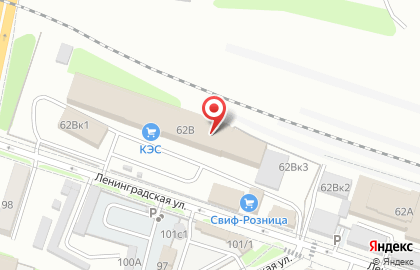 Строительный супермаркет Свиф в Железнодорожном районе на карте