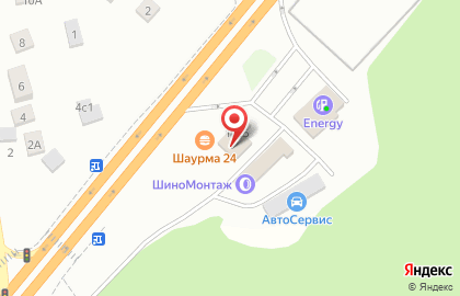 Магазин автозапчастей на Киевском шоссе 57 км, вл3 на карте