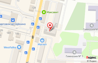 Парикмахерская Подстриженок с пеленок на Советской улице в Щёкино на карте