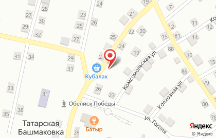 Почтовое отделение, с. Татарская Башмаковка на карте