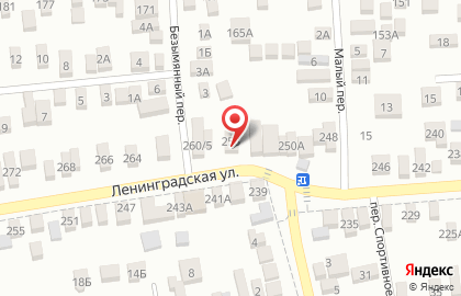 Киоск по ремонту обуви, г. Батайск на улице Ленинградской на карте