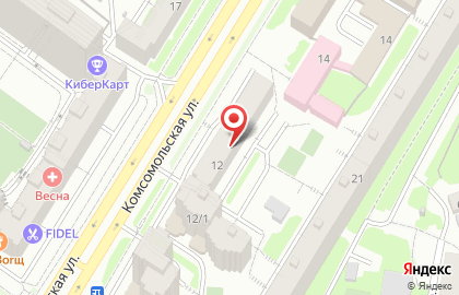 Торговый центр Людмила в Советском районе на карте