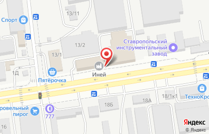 Продуктовый магазин в Ставрополе на карте