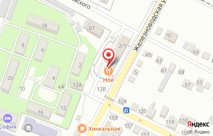 Банкетный зал Ной на Железноводской улице на карте