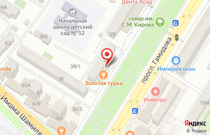 Кафе Золотая Турка на проспекте Гамидова на карте