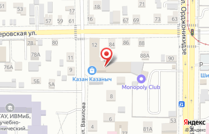 Игровая локация Monopoly Club на карте