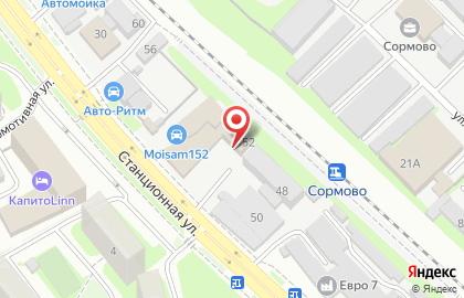 Служба эвакуации и выездной технической помощи Vezu52.ru на Станционной улице на карте