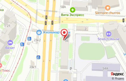 Системы контроля и безопасности на проспекте Космонавтов на карте