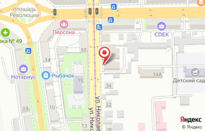 Химчистка Снежинка на улице Николаева на карте