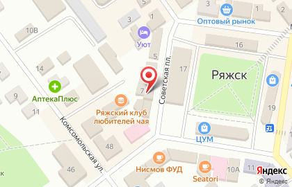 Магазин кондитерских изделий Пирожникофф на Советской площади на карте