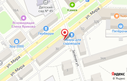 Магазин алкогольных напитков Виола на улице Мира на карте