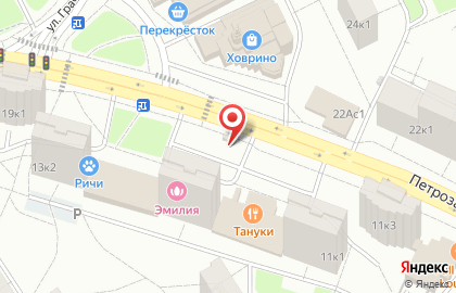Магазин продуктов на Петрозаводской, вл13 на карте