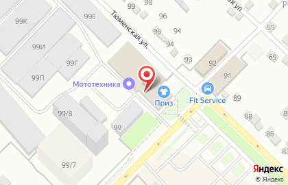 Торговая компания Мототехника в Кировском районе на карте