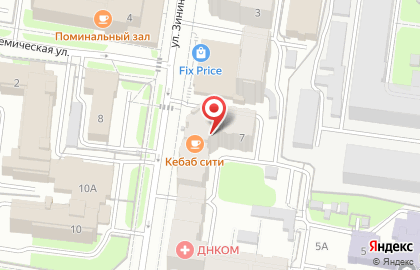 Частный детский сад Bembi Club на улице Зинина на карте