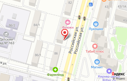 Фирменный магазин совхоза Алексеевский в Октябрьском районе на карте