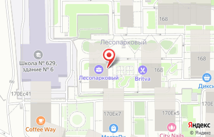 Супермаркет Мираторг в Москве на карте