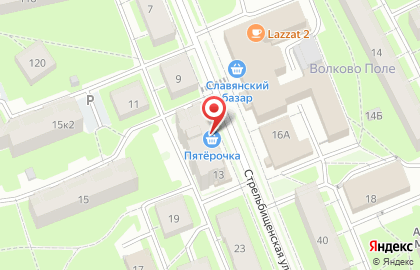 Супермаркет Пятёрочка в Санкт-Петербурге на карте