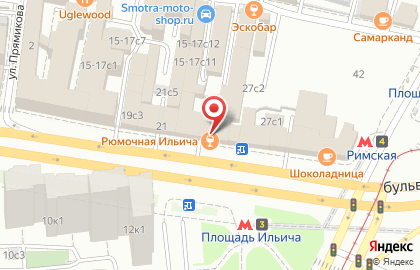 Барбершоп TOPGUN на метро Площадь Ильича на карте