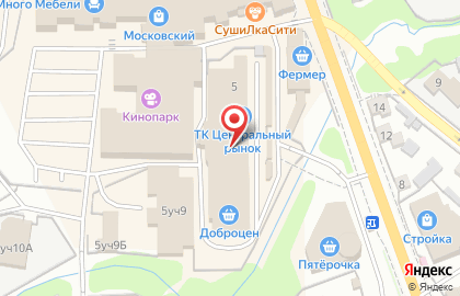 Супермаркет Доброцен, супермаркет на Октябрьской улице на карте
