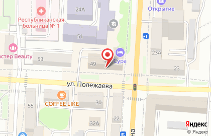 Магазин ТекстильОпт на улице Полежаева на карте