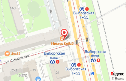 Ресторан быстрого питания Мастер Кебаб на Лесном проспекте на карте