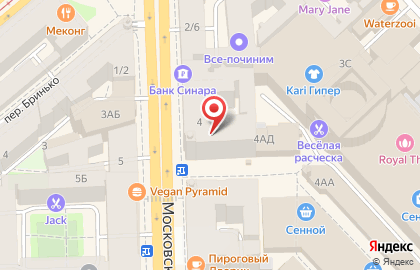 Магазин посуды на Московском проспекте на карте