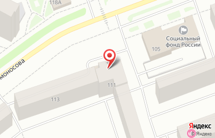 Банкомат Северный банк Сбербанка России на улице Ломоносова, 111 в Северодвинске на карте