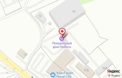 Городской похоронный дом Небеса на карте
