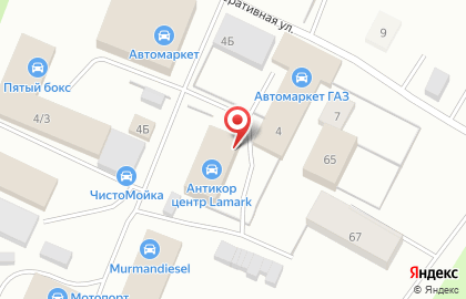 Автосервис в Мурманске на карте