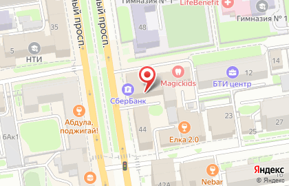 Банкомат Сбербанк России на Красном проспекте, 46 на карте