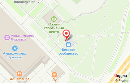 Спортивное объединение Московский марафон на улице Лужники на карте