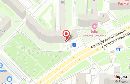 Аптека Мир медицины на Молодёжном проспекте на карте