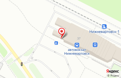 Автовокзал в Ханты-Мансийске на карте