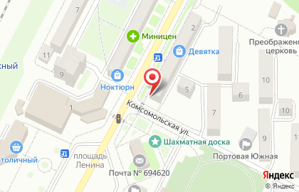 Аптечный пункт в Южно-Сахалинске на карте